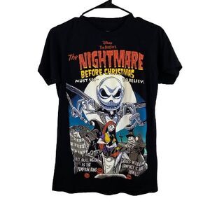 Disney Tim Burton's The Nightmare Before Christmas T Shirt Small Movie